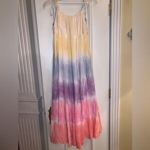 Tie dye maxi dress. Size small